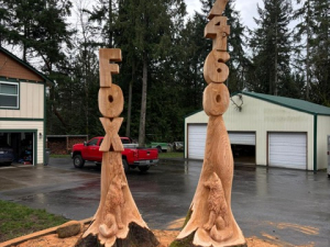 Fox Address Sign - Gig Harbor, WA